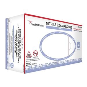 Flexal Nitrile Exam Gloves Medium Cornflower Blue Non-Sterile