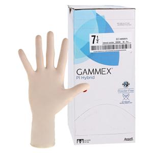 GAMMEX PI Hybrid Polyisoprene / Neoprene Surgical Gloves 7.5 Natural 50Pr/Bx