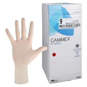 GAMMEX PI Hybrid Polyisoprene / Neoprene Surgical Gloves 9 Natural 50Pr/Bx