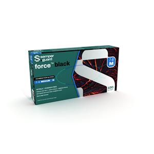 force black Nitrile Exam Gloves X-Large Black Non-Sterile