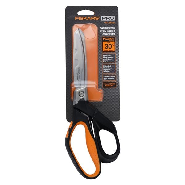 Fiskars Pro Shears 10" Stainless Steel Reusable Ea