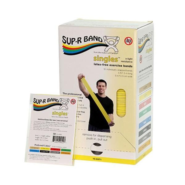 Sup-R Band Exercise Band Dispenser 5' Yellow X-Light