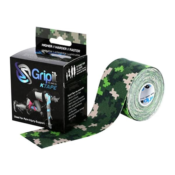 Strapit Kinesiology Tape Cotton/Lycra/Spandex 2"x5.5yd Camouflage Ea