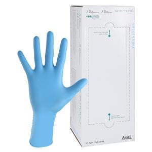 MICRO-TOUCH Nitrile Exam Gloves Large Blue Sterile 50pr/Bx