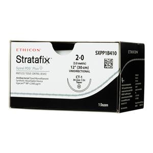 Stratafix Spiral PDS Plus Suture 2-0 12" PDO/Triclsn Mnflmnt CT1 Vio 12/Bx