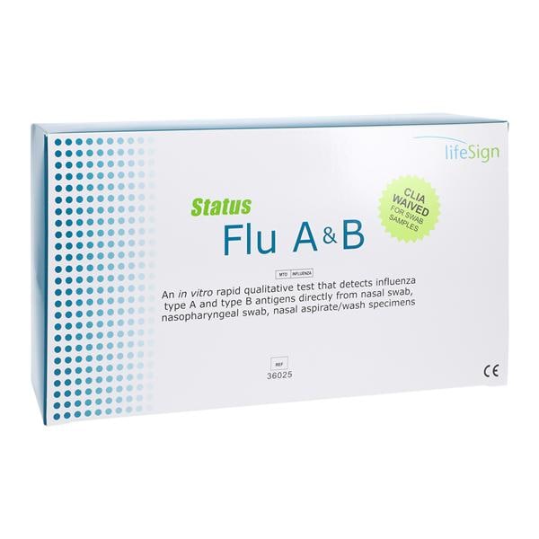 Status Influenza A&B Test Kit CLIA Waived 25/Bx