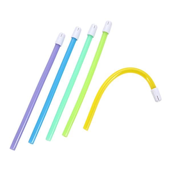 BeeSure Rainbow Saliva Ejectors Assorted 500/Bx, 10 BX/CA