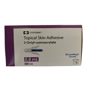 LiquiBand Exceed Topical Skin Adhesive 0.8mL Violet 6/Pk