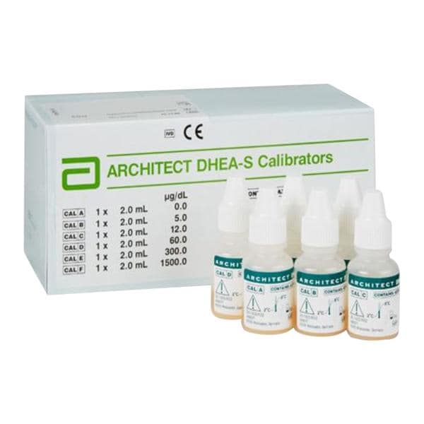 Architect DHEA-S: Dehydroepiandrosterone Sulfate Calibrator 6x2mL Ea