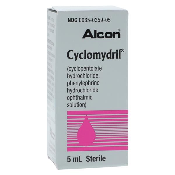 Cyclomydril Ophthalmic Solution 1/0.2% Bottle 5mL Each