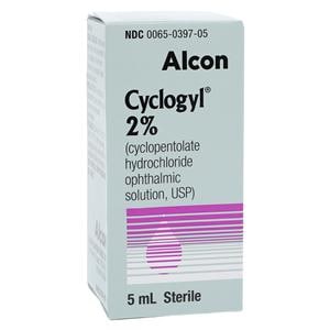Cyclogyl HCl Ophthalmic Solution 2% Bottle 5mL Each