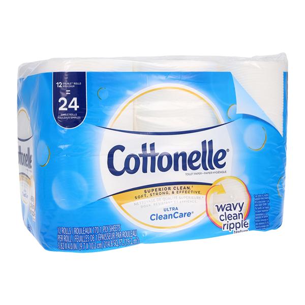 Cottonelle Soft Bath Toilet Tissue White 1 Ply 12/Bg, 4 BG/CA