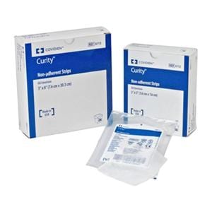 Curity Knitted Fabric Oil Emulsion Dressing 3x8" Sterile Sq Non-Adherent Wt LF