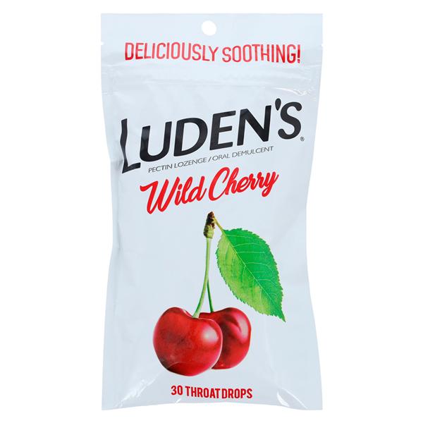 Ludens Throat/Cough Drops Wild Cherry 30/Bg