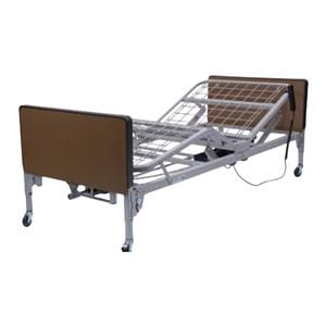 Patriot Homecare Bed Semi-Electric With Mattress, Half Chrome Rails Ea