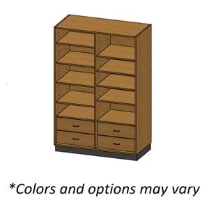Stor-Edge Storage Cabinet 4 Drawer Laminate Maple Ea