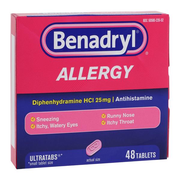 Benadryl Ultratabs 25mg 48/Bx