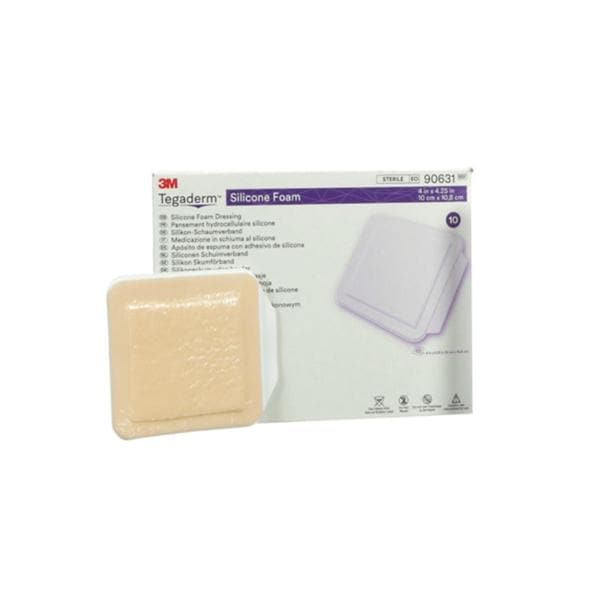 Tegaderm Silicone/Foam Dressing 4x4.25" Sterile