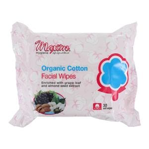 Wipes Organic Cotton White 30/Pk, 12 PK/CA