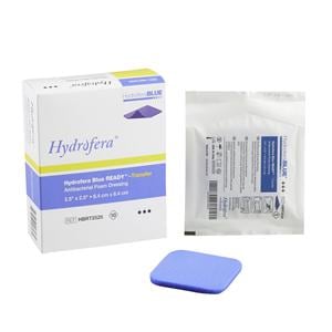 Hydrofera Blue Ready Pvnl Alc (PVA) Fm Wound Dressing 2.5x2.5 Strl Blu Abs LF