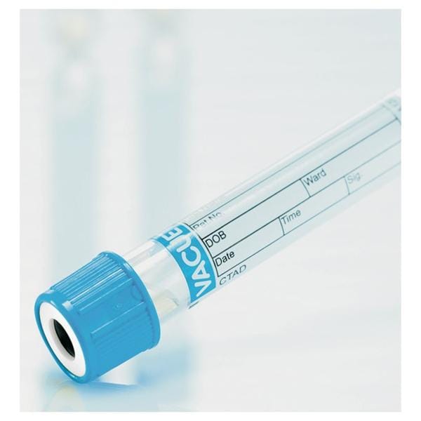 Vacuette Blood Collection Tube Blue/White 2mL 50/Pk