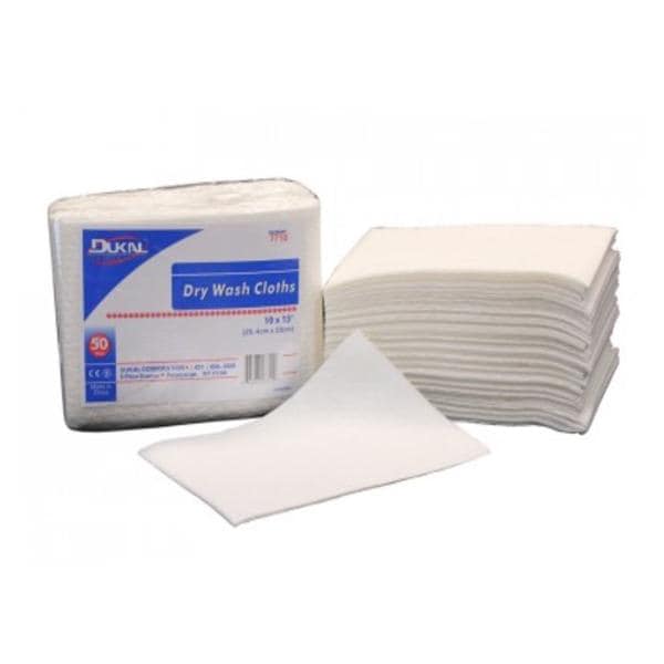 Dry Washcloth Disposable Airlaid 10 in x 13 in White 500/Ca