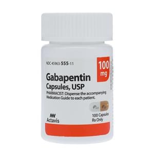 Gabapentin Capsules 100mg Bottle 100/Bottle Each