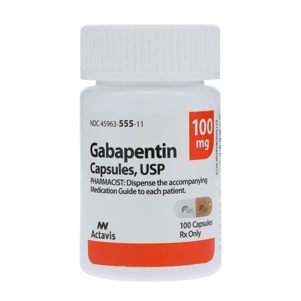Gabapentin Capsules 100mg Bottle 100/Bottle Each