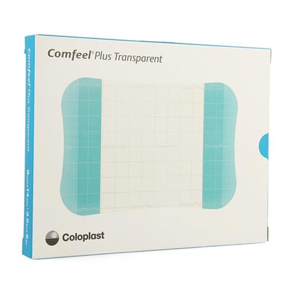 Comfeel Plus Hdrcld/CMC/Flm Dressing 3.5x5.5 Strl Ult Thn PU Flm Trans/Blu