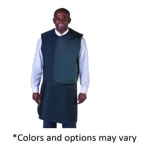 X-Ray Apron/Vest Red M Wrap-Around LF Vst 25x23"/Aprn 21x41-46 .5 Frnt Prtctn Ea