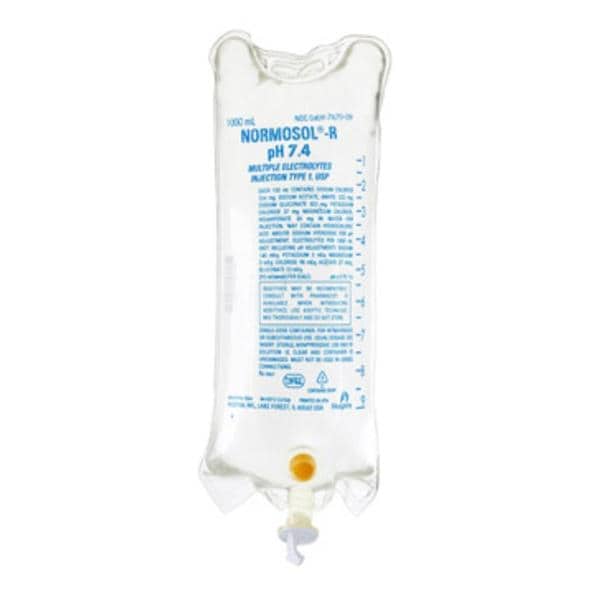 IV Injection Solution Bag Normosol 1000mL Bag 12/Ca