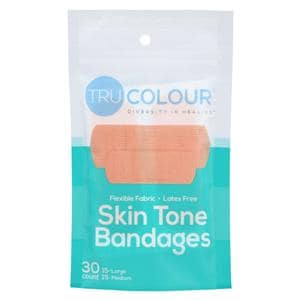 Adhesive Bandage Cotton/Fabric Large Beige Sterile 30/Bg, 50 BG/CA