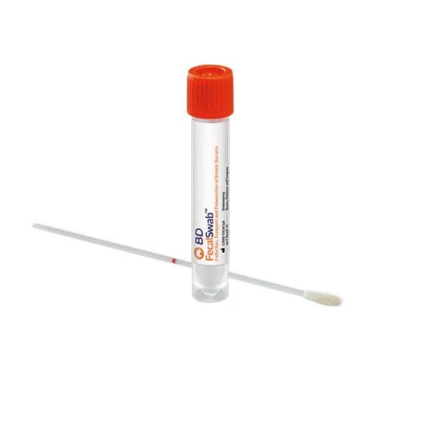 FecalSwab Nylon Flocked Specimen Transport Tube Sterile 50/Bx