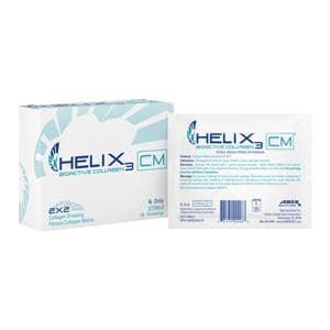 Helix3 100% Bovine Collagen Wound Dressing Collagen 2x2" Strl Sqr NAdhr Hi Abs