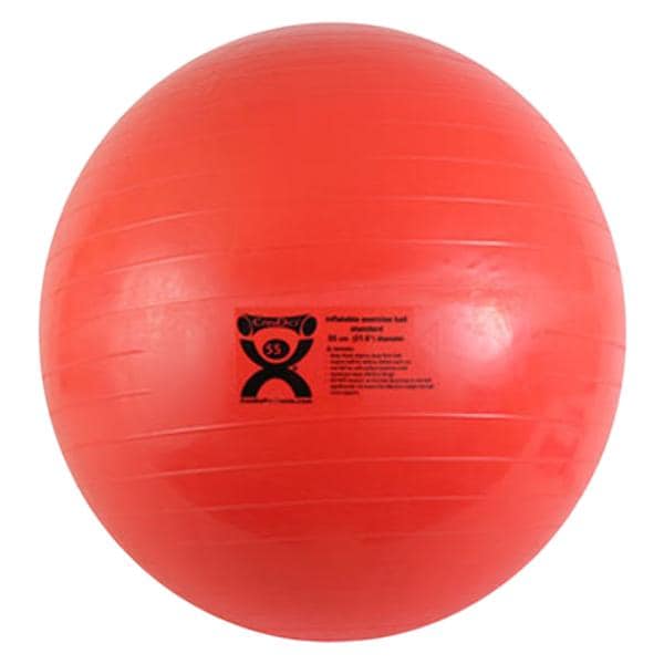 CanDo Exercise Ball Vinyl 55cm Red 3lb