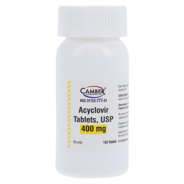Acyclovir Tablets 400mg Bottle 100/Bottle Each