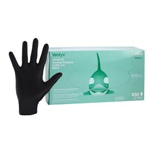 Orca Nitrile General Purpose Gloves Small Black 100/Bx