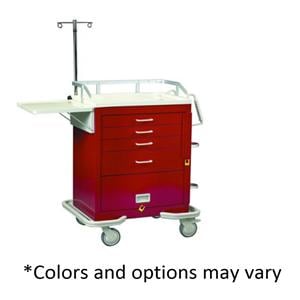 Crash Cart 44.5x36.5x28.5" Mobile (4) Drawer Breakaway Lock