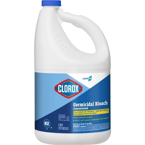 Bleach Concentrate Clorox Pro Jug No Artificial Fragrances 121 oz Ea, 3 EA/CA