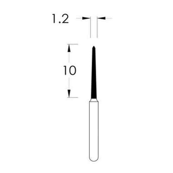 Spring Bur Friction Grip Medium 879K 25/Pk