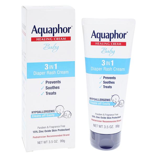 Aquaphor Diaper Rash Cream Zinc Oxide 15% Fragrance Free 3.5oz/Tb, 12 TB/CA