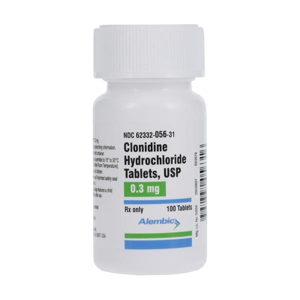 Clonidine HCl 0.3mg Each