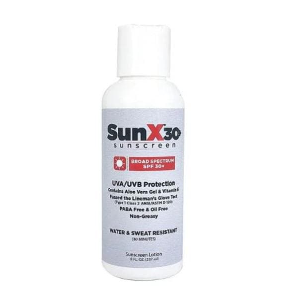 SunX Sunscreen Lotion 8oz Water Resistant 12/Ca