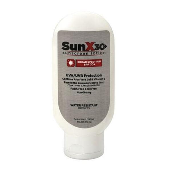 SunX Sunscreen Lotion 4oz Water Resistant 12/Ca