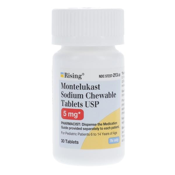 Montelukast Sodium Chewable Tablets Bottle 30/Bottle Each