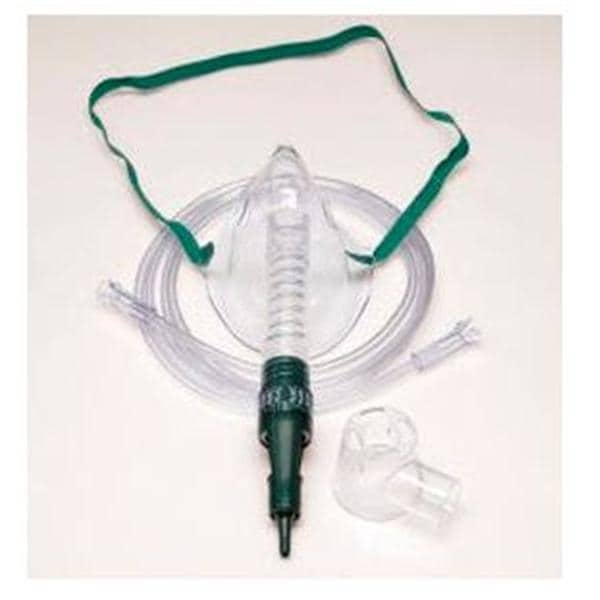 Percent-O2-Lock Venturi Oxygen Mask Adult Disposable 50/Ca