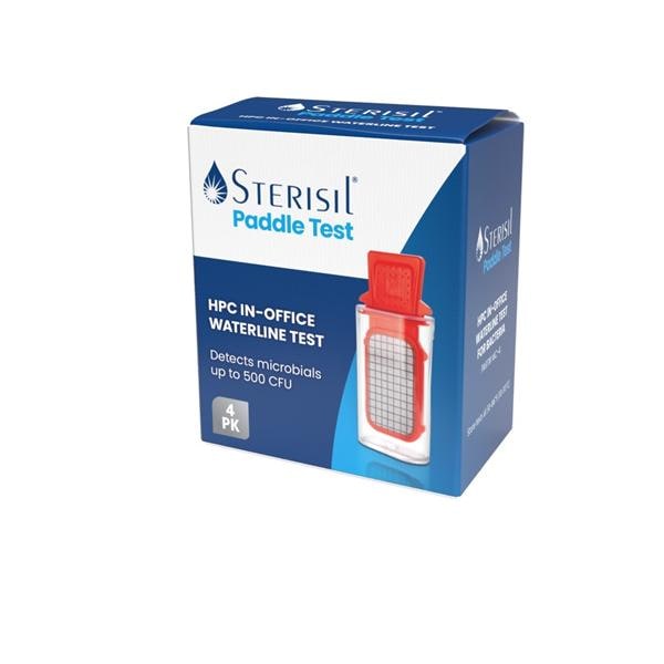 Sterisil Paddle In-Office Water Test Kit Pack 4/Bx