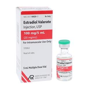 Estradiol Valerate Injection 20mg/mL MDV 5mL Each