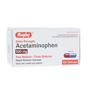 Acetaminophen Rapid Release One Step Pads 500mg Extra Strength 100/Bt