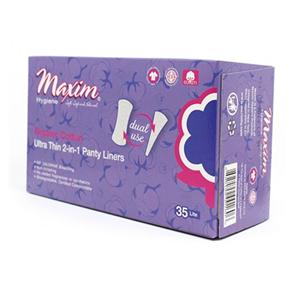 Panty Liner Organic Cotton Ultra Thin Lt White Disposable Fragrance Free 35/Cr